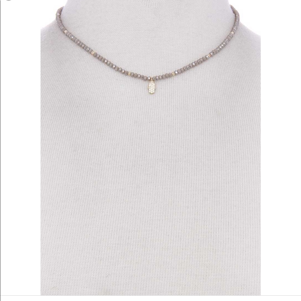 Silver Hamsa Choker Necklace